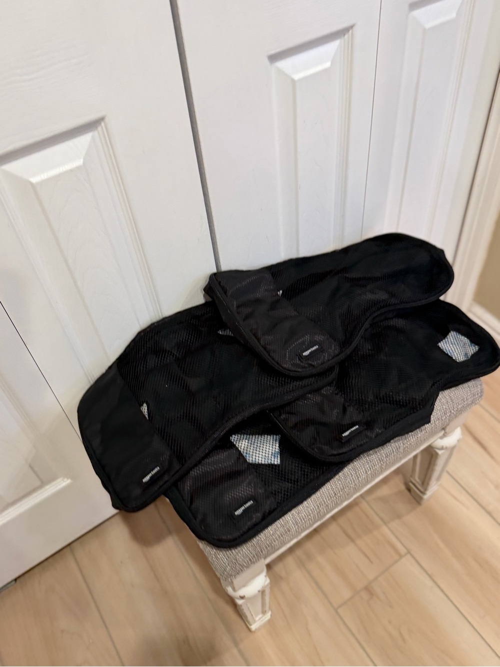 Black Mesh Travel Packing Cube Set - 4 Pieces